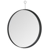 Hanging Mirror with Hook Black 50 cm