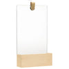 Wall Mirror Solid Pinewood 23x39.5 cm