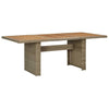 alt="Garden Dining Table Brown 200x100x74 cm Poly Rattan"