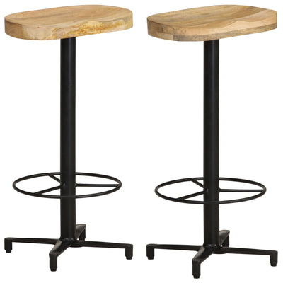 alt="Bar Stools 2 pcs 76 cm Solid Mango Wood""