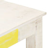 Coffee Table White 110x60x45 cm Solid Mango Wood