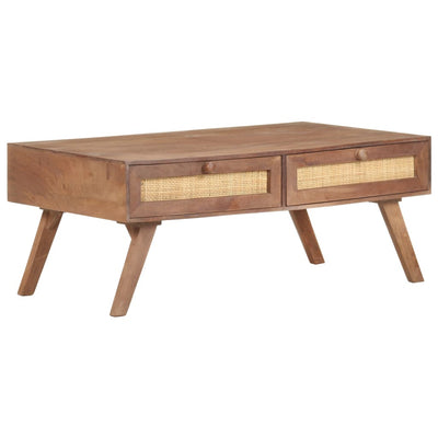 alt="323599 vidaXL Coffee Table 100x60x40 cm Solid Mango Wood""