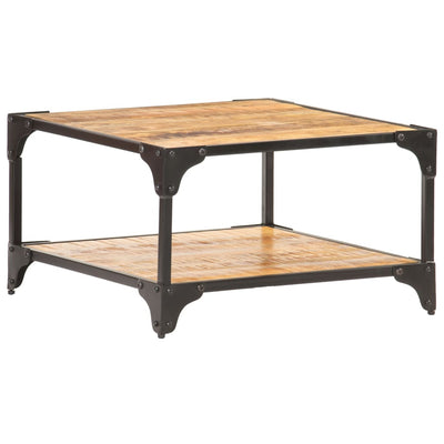 alt="Coffee Table 60x60x35 cm Solid Mango Wood""