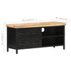 TV Cabinet 90x30x41 cm Rough Mango Wood