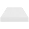 Floating Wall Shelves 4 pcs High Gloss White 60x23.5x3.8 cm MDF