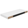 Floating Wall Shelves 4 pcs High Gloss White 60x23.5x3.8 cm MDF