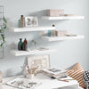 alt="Floating Wall Shelves 4 pcs High Gloss White 60x23.5x3.8 cm MDF"