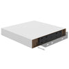 Floating Wall Shelves 2 pcs White 23x23.5x3.8 cm MDF