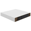 Floating Wall Shelves 2 pcs White 23x23.5x3.8 cm MDF