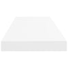 Floating Wall Shelf White 80x23.5x3.8 cm MDF