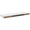 Floating Wall Shelf White 80x23.5x3.8 cm MDF