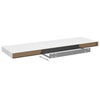 Floating Wall Shelf White 80x23.5x3.8 cm MDF