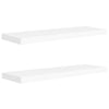 Floating Wall Shelves 2 pcs White 80x23.5x3.8 cm MDF