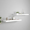 alt="Floating Wall Shelves 2 pcs White 80x23.5x3.8 cm MDF"
