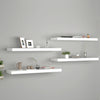 alt="Floating Wall Shelves 4 pcs White 80x23.5x3.8 cm MDF"