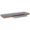 Floating Wall Shelves 4 pcs Grey 80x23.5x3.8 cm MDF
