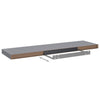 Floating Wall Shelves 2 pcs Grey 90x23.5x3.8 cm MDF