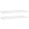 Picture Frame Ledge Shelves 2 pcs White 40x9x3 cm MDF