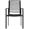 Garden Chairs 4 pcs PVC Rattan Black