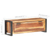 Shoe Cabinet 120x35x40 cm Solid Wood with Sheesham Finish