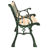 Garden Bench 122 cm Cast Iron and Solid Firwood