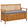 alt="Garden Storage Bench 120 cm Solid Acacia Wood"