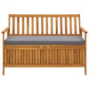 Garden Storage Bench 120 cm Solid Acacia Wood