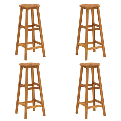 alt="Bar Stools 4 pcs Solid Acacia Wood""