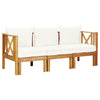 alt="3-Seater Garden Bench with Cushions 179 cm Solid Acacia Wood"