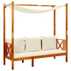 alt="Garden Bench with Canopy Solid Acacia Wood"