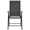 Folding Garden Chairs 6 pcs Textilene Black