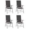 alt="Folding Garden Chairs 4 pcs Textilene Black"