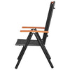 Folding Garden Chairs 6 pcs Textilene Black