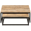 Nesting Coffee Tables 2 pcs Solid Mango Wood