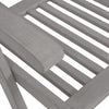 Garden Reclining Chairs 3 pcs Grey Solid Acacia Wood