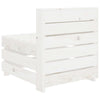 Garden Pallet Sofa White Wood