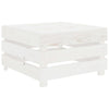 alt="Garden Pallet Table White Wood"