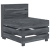 alt="Garden Pallet Sofa Wood Grey"