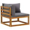 Sectional Corner Sofas 2 pcs with Cushions Dark Grey
