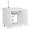 Sink Bottom Cabinet White 80x46x81.5 cm Chipboard