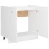 Sink Bottom Cabinet White 80x46x81.5 cm Chipboard