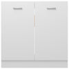Sink Bottom Cabinet White 80x46x81.5 cm Chipboard