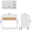 Sink Bottom Cabinet White 80x46x81.5 cm Chipboard