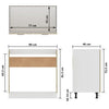 Sink Bottom Cabinet Sonoma Oak 80x46x81.5 cm Chipboard