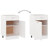 Drawer Bottom Cabinet White 50x46x81.5 cm Chipboard
