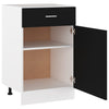Drawer Bottom Cabinet Black 50x46x81.5 cm Chipboard