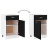 Drawer Bottom Cabinet Black 50x46x81.5 cm Chipboard