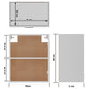Hanging Cabinet White 50x31x60 cm Chipboard