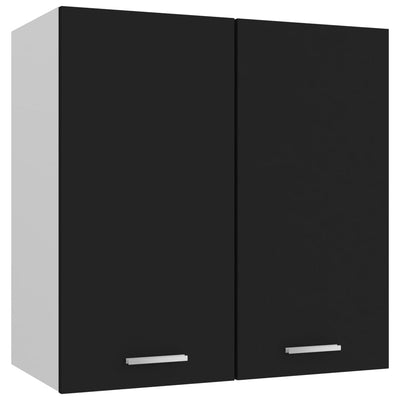 alt="Hanging Cabinet Black 60x31x60 cm Chipboard"