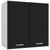 alt="Hanging Cabinet Black 60x31x60 cm Chipboard"